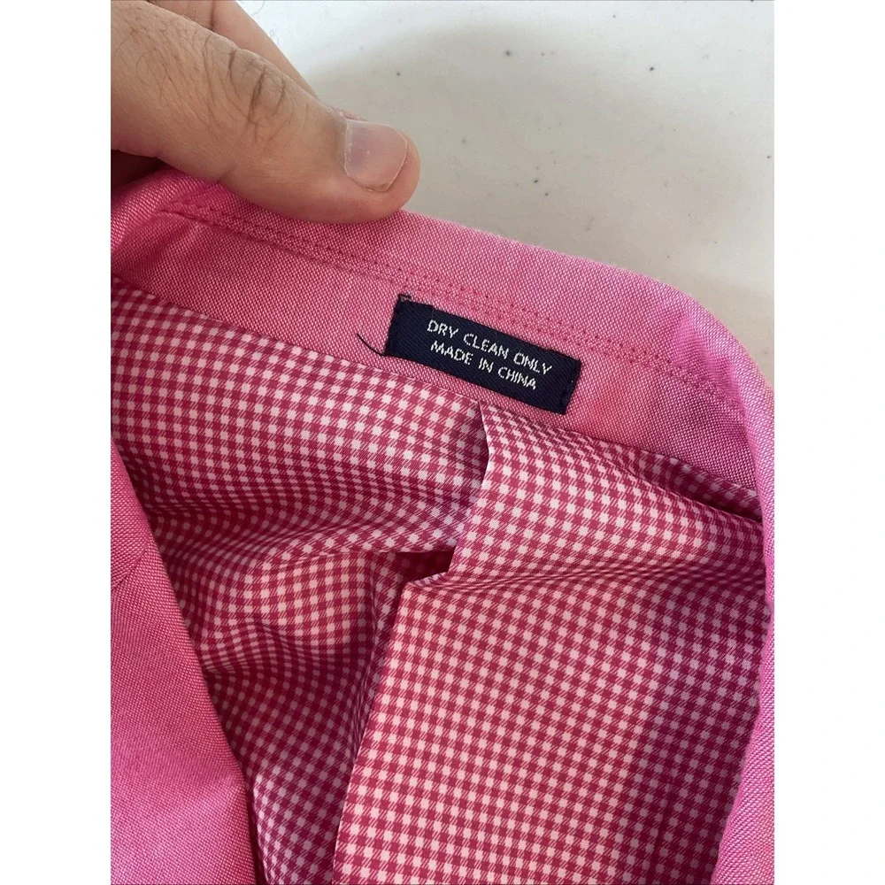 Saddlebred‎ Pink Sport Jacket Blazer Men's Size 44S 2 Button Blazer Preppy